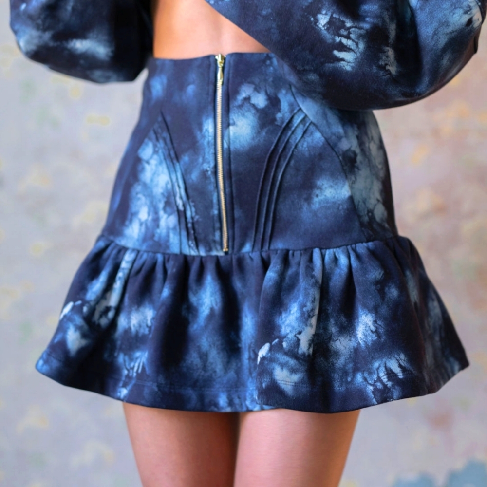 SOLD - Selkie Indigo Girl Heather Skirt